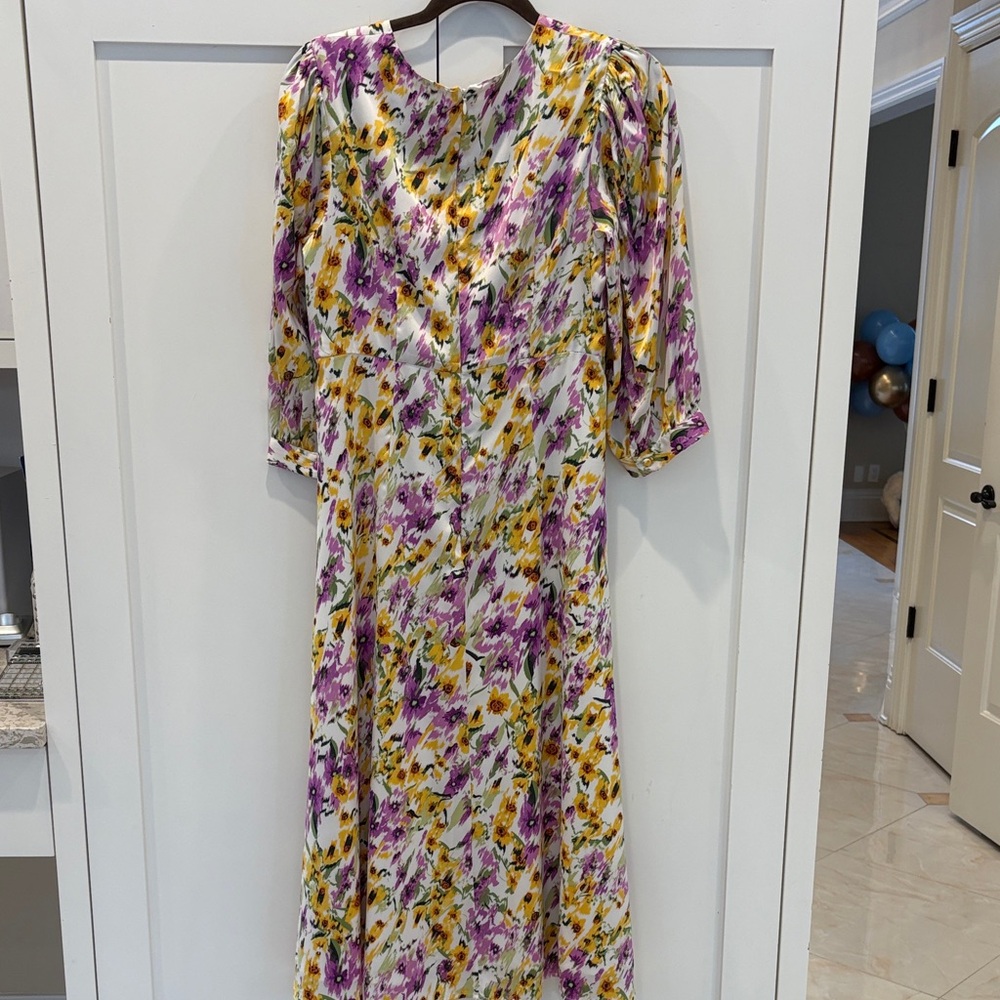 Maggy London 10 Floral Print Women's Dress - Picture 5 of 5